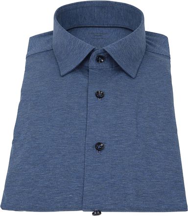 OLYMP Chemise Luxor Jersey Stretch 24/Seven Bleu Foncé