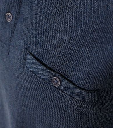 CASAMODA Poloshirt LS Dunkelblau