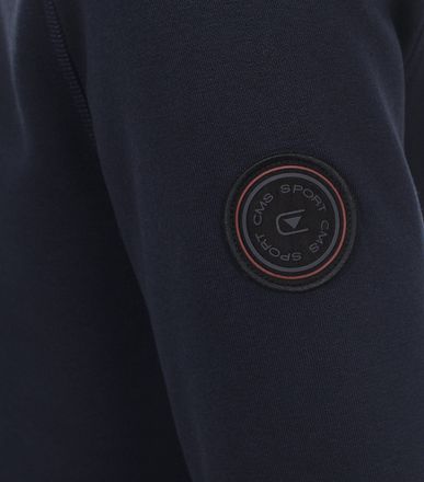 CASAMODA Half Zip Sweater Dark Blue