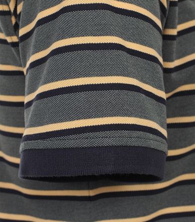 CASAMODA Poloshirt Streifen Grün