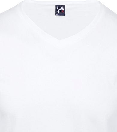 Alan Red West-Virginia V-Neck White 2-Pack