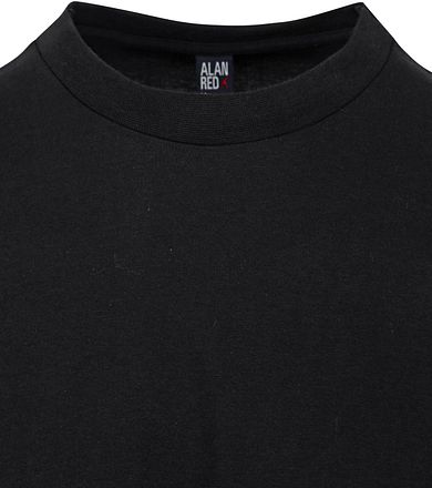 Alan Red T-shirt Virginia Black Longsleeve 2-pack