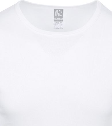 Alan Red Køpenhamn Rundhals T-shirt Vit 2-pack