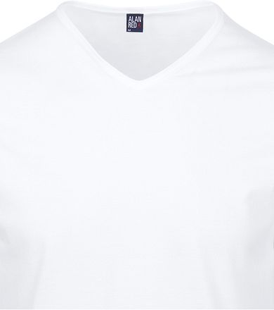 Alan Red Vermont Ekstra Lang T-skjorte Regular Fit Hvit (2-pack)