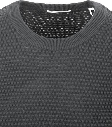 KnowledgeCotton Apparel Tröja Vagn Antracit