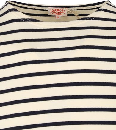Armor-Lux Genser Stripete Off White