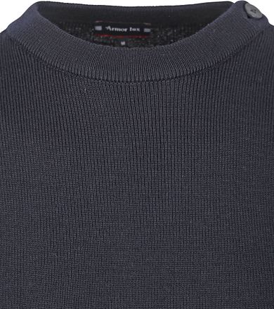 Armor-Lux Paimpol Tröja i Navy i Ren Ull