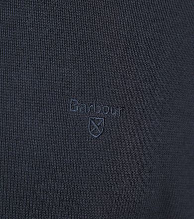 Barbour Half Zip Trui Navy
