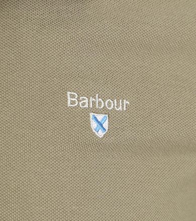 Barbour Pique Polo Shirt Dusty Green