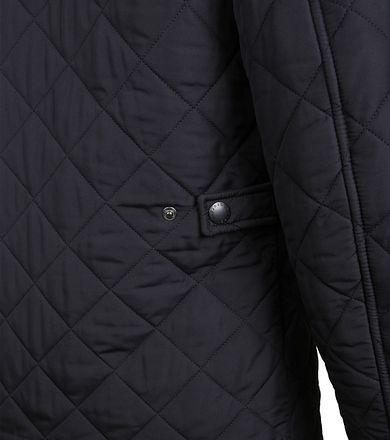 Barbour Quilted Jas Powell Donkerblauw