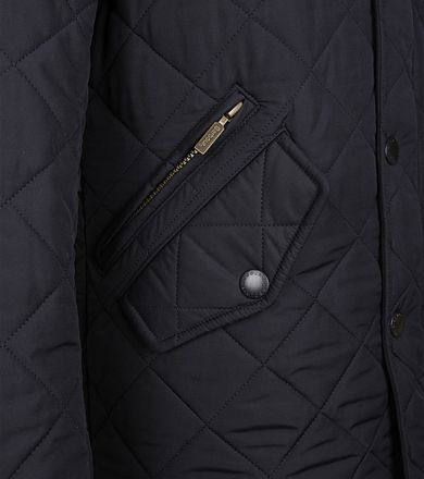 Barbour Quiltet Jakke Powell Mørkeblå