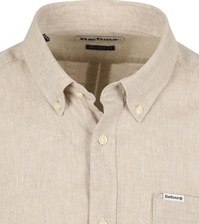 Barbour Skjorta Nelson Tailored Stone Beige