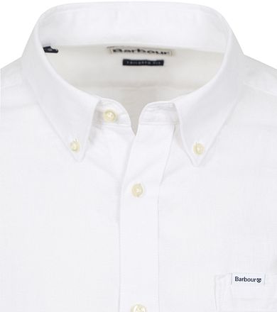 Barbour Skjorte Nelson Skreddersydd Hvit
