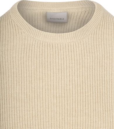 Suitable Genser Ullblanding Ecru