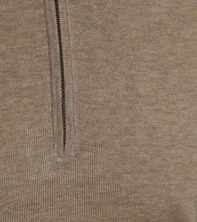 Profuomo Halvglidelås Genser Beige