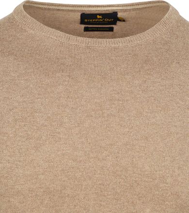 Steppin' Out Pullover Cotton Cashmere Camel