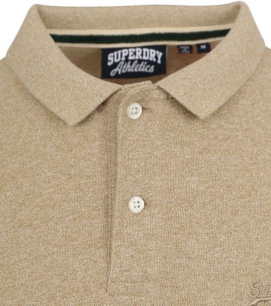 Superdry Klassisk Poloskjorte Melange Beige
