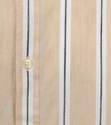 KnowledgeCotton Apparel stribet skjorte i beige