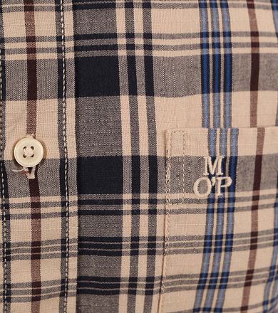 Marc O'Polo skjorte, ternet beige
