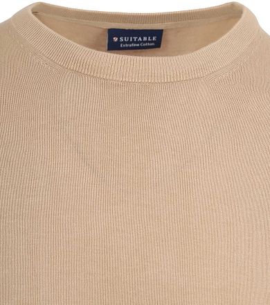 Suitable Knitted T-shirt Beige