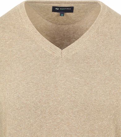 Suitable Respekt Vinir Pullover Melange Sand