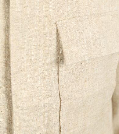 Profuomo Skjorta i Linneblandning Beige