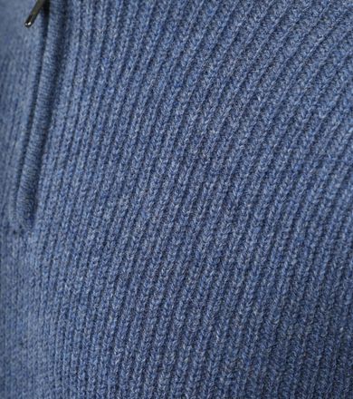 Steppin' Out Half-Zip Genser Lammeull Mørkeblå
