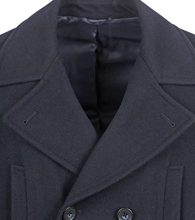 Suitable Caban Coat Wool Navy