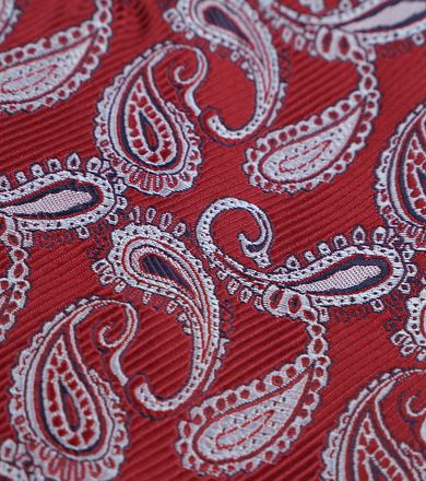 Suitable Bröstnäsduk Paisley Röd