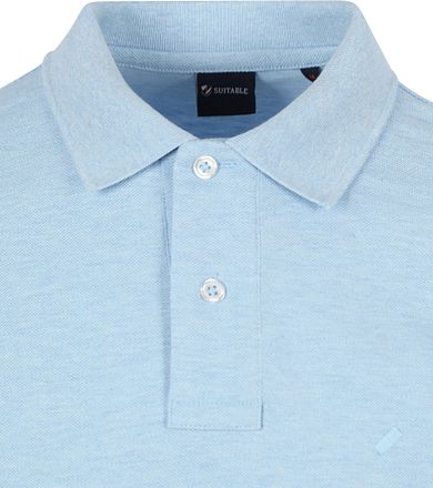 Suitable Mang Piké-skjorte Lyseblå