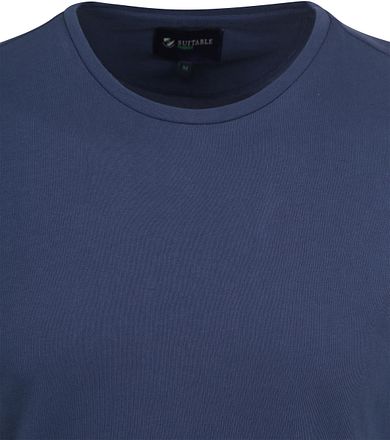 Suitable Respect T-shirt Jim Denim Blå