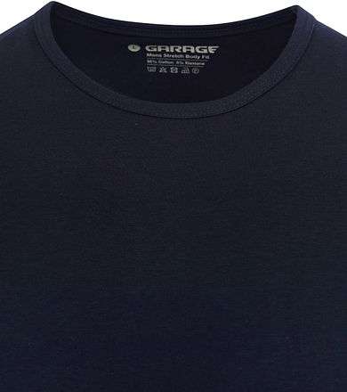 Garage Stretch Basic Navy O-Hals