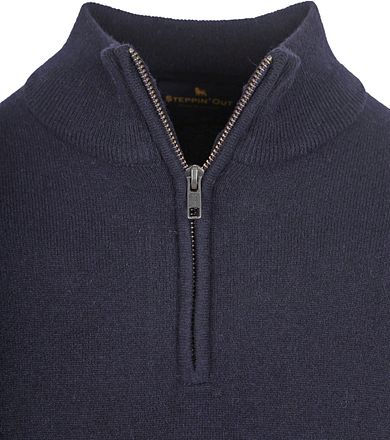 Steppin' Out Half Zip-tröja Merinoull Marinblå