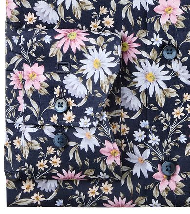 OLYMP Luxor skjorte med blomsterprint