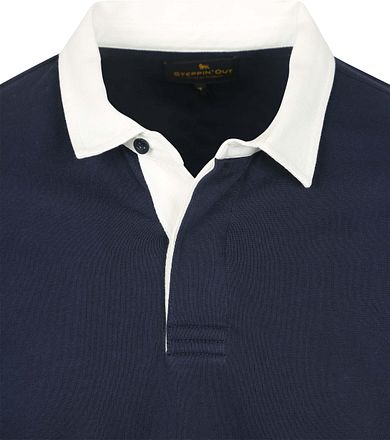 Steppin' Out Rugby Poloshirt Navy