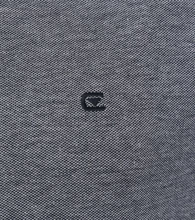 CASAMODA Polo Stretch Mélangé Bleu Foncé