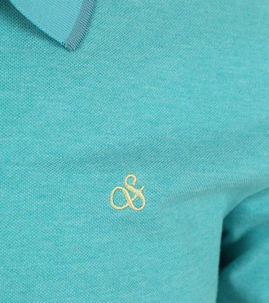 Scotch And Soda Melange Polo Turquoise