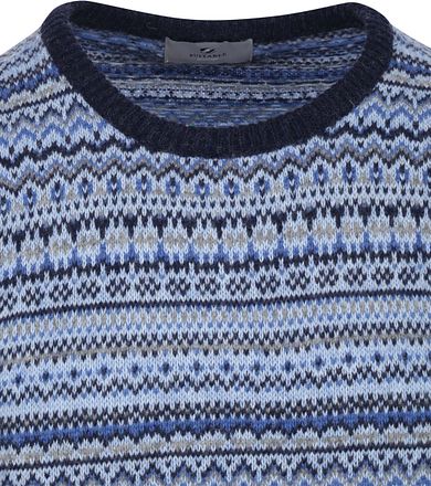 Suitable Prestige Fair Isle Pullover Bleu