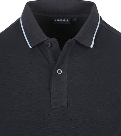 Suitable Respect Polo Shirt Tip Ferry Navy