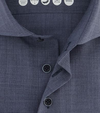 R2 Wool Shirt Blue