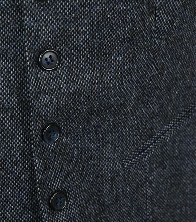Suitable Gilet Birds Eye Navy