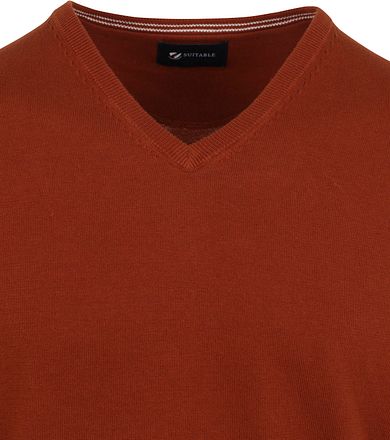 Suitable Genser Vini V-hals Oransje