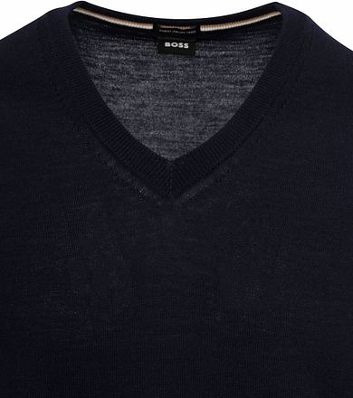 BOSS Pullover Melba Wool Dark Blue
