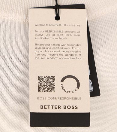 BOSS Tröja Botto Ull Kräm