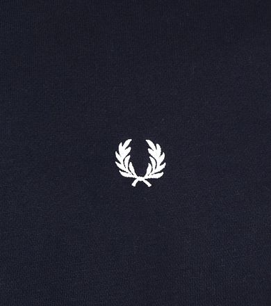 Fred Perry Half Zip Tröja Marinblå
