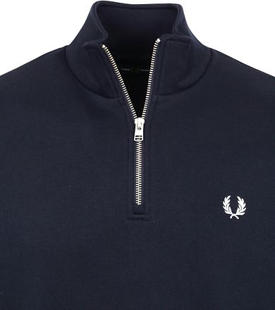 Fred Perry Halvzip Genser Marineblå