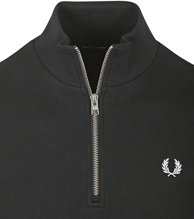 Fred Perry Halvzip Tröja Svart