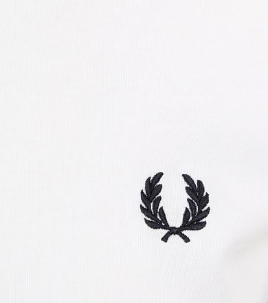 Fred Perry Ringer T-Shirt Wit