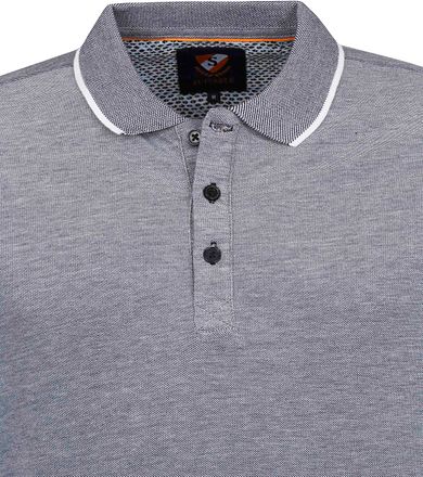 Suitable Oxford-polo Grå