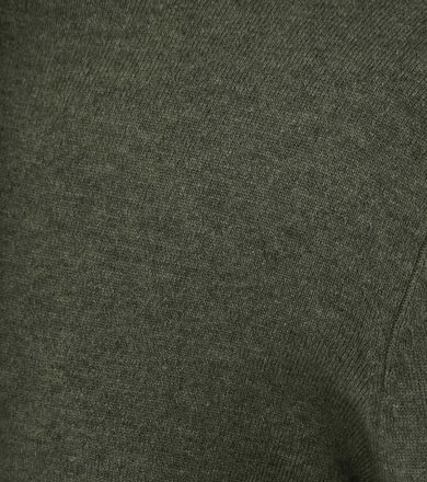 Steppin' Out Half Zip Pullover Merino Wool Olive Green